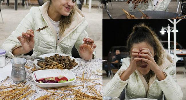 Turkish woman breaks another record by eating 315 shish kebabs in 46 minutes