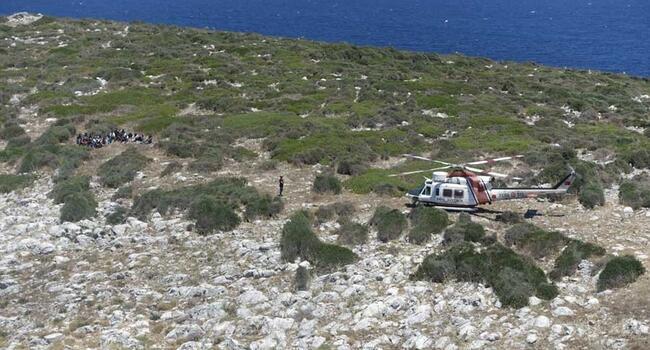 Turkish coast guard rescues 44 migrants stuck on island