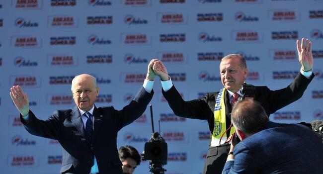 Erdoğan, Bahçeli hold joint rally in Ankara