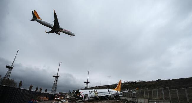 Plane skids off runway at airport in Istanbul, kills three