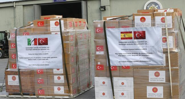 Turkey sends coronavirus aid to Italy, Spain