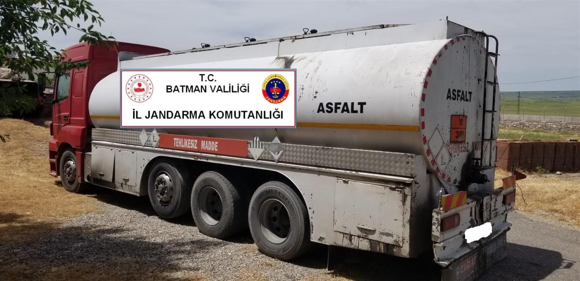 Batman'da 170 ton kaçak petrol ele geçirildi
