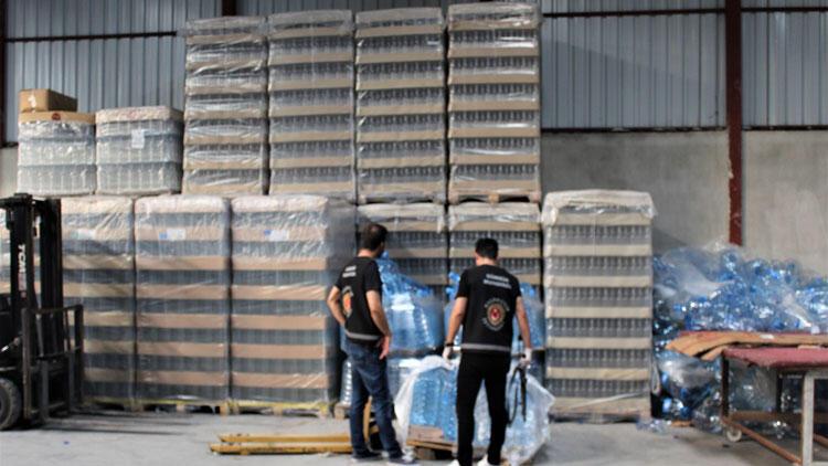 İzmir'de 5 ton sahte içki ele geçirildi