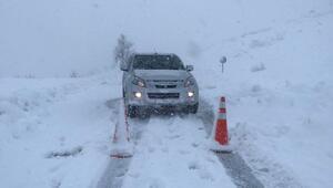Kar ve tipi etkili oldu, Muş-Kulp-Diyarbakır yolu ulaşıma kapatıldı