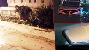 Bodrum ve Marmaris'te dolu kâbusu! Araçların camları kırıldı, büyük panik yaşandı