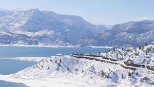 Ermenek'te kar manzarası