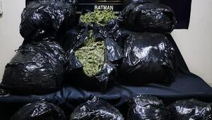 Batman'da ele geçirilen 50 kilo esrara 1 tutuklama