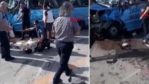 Ankara'da minibüs kazası! Çok sayıda yaralı var