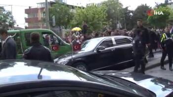 Cumhurbaşkanı Erdoğan, Kağıthane'de cenaze törenine katıldı 