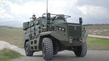 Zırhlı mobil sınır güvenlik aracı 'Ateş' için seri üretime geçildi