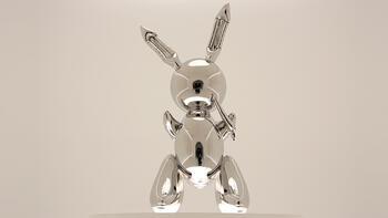 ABD'li heykeltraş Jeff Koons'un 'Tavşan' heykeli rekor fiyata satıldı