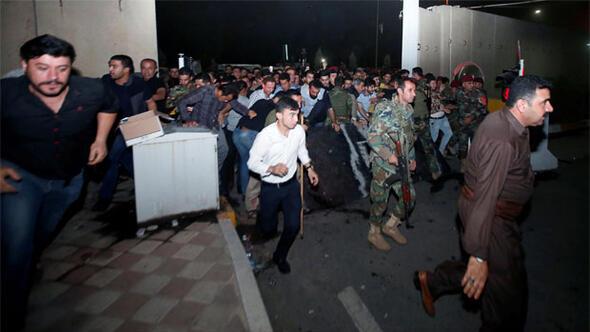 Kuzey Irakta tehlikeli gerginlik Parti binaları ateşe verildi