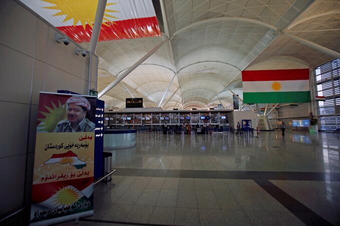 Barzani köşeye sıkıştı Erbil havalimanı bomboş...