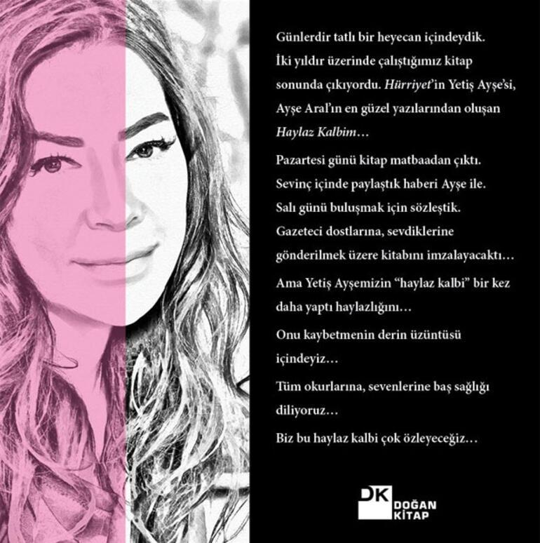 Yazarımız Ayşe Aralı kaybettik