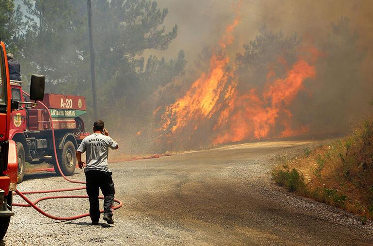 Alanyada orman yangını Söndürme ekibine şok talimat