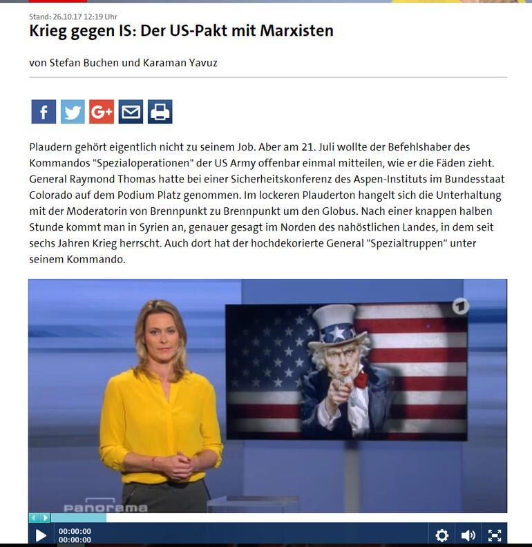 Alman kanalından çok çarpıcı PKK-ABD işbirliği yayını