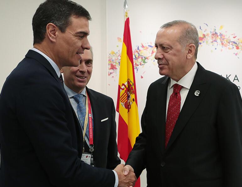 Cumhurbaşkanı Erdoğan, İspanya Başbakanı Sanchez'i kabul etti