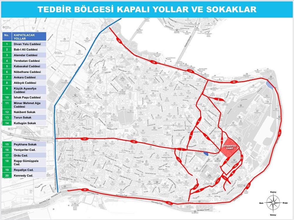 Son dakika haberi: İstanbul Valisi harita ile paylaştı... Saat 20.00'den sonra bu yollar kapalı!
