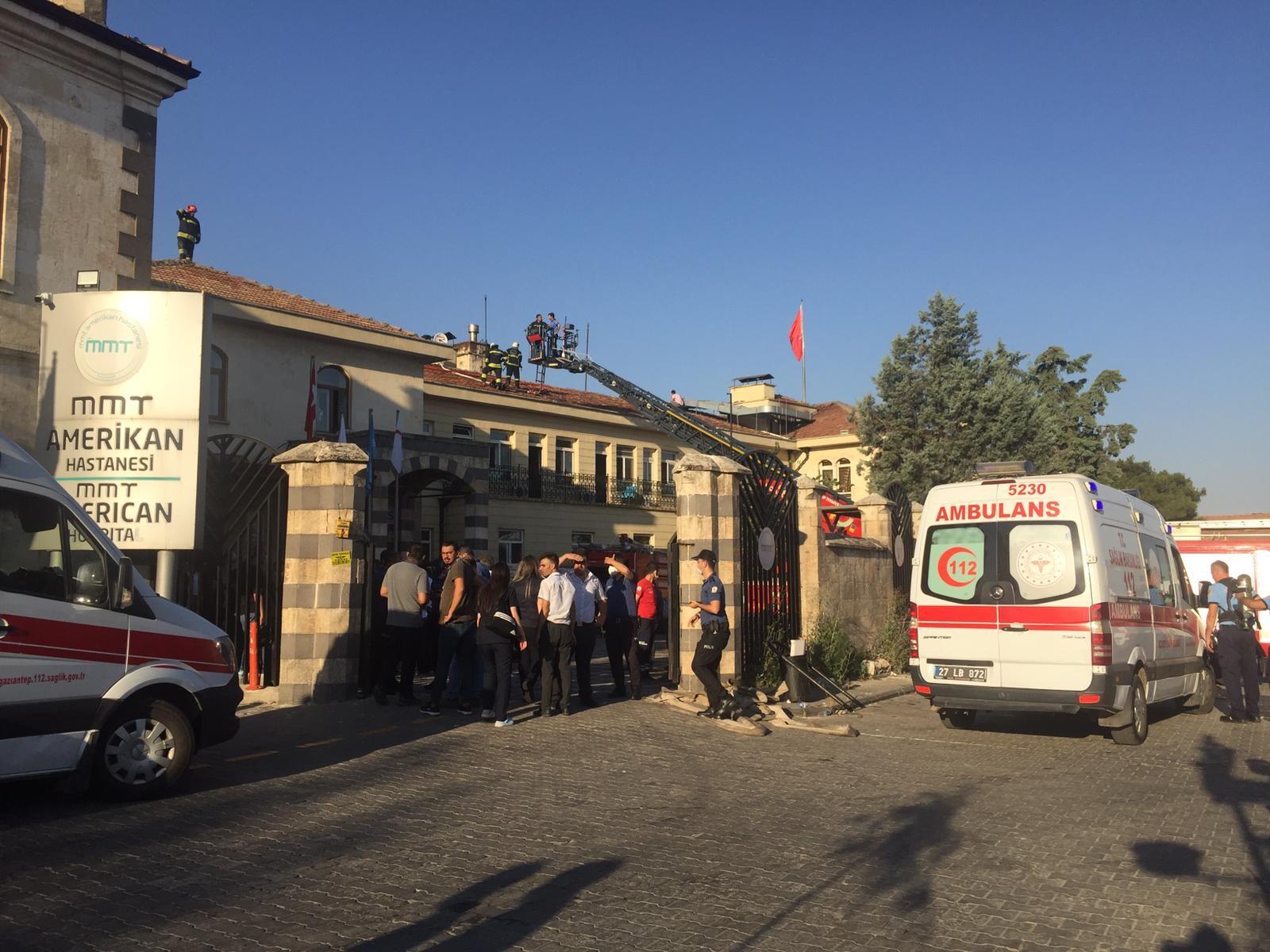 Son dakika... Gaziantep'te özel hastanede yangın