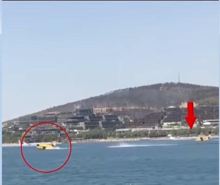 Son dakika: Bodrum'da su alan uçağı engelleyen jet-ski için harekete geçildi