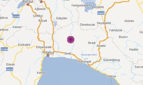 Son dakika deprem haberi: Antalya'da korkutan deprem