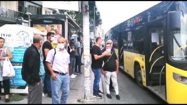 Esenyurt'ta İETT otobüsünde fazla yolcu kavgası