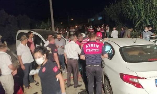Aydın'da korkunç kaza! İki otomobil kafa kafaya çarpıştı... Bir çocuk öldü, 3'ü çocuk, 7 kişi de yaralandı