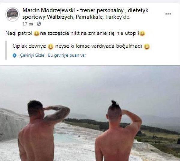 Pamukkale'de 2 turistin çıplak fotoğrafı tepki çekti!