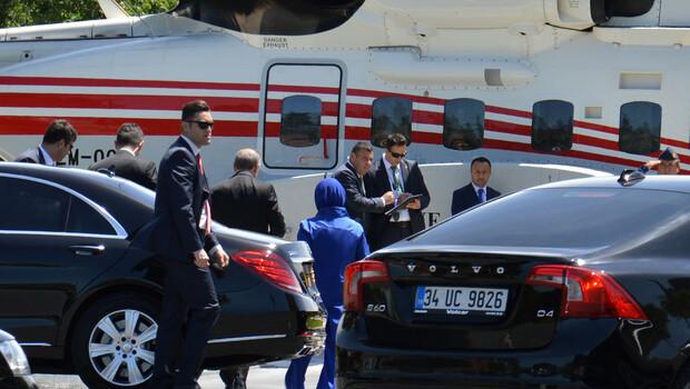 Erdoğan düğüne helikopterle geldi