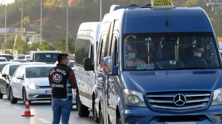 Son dakika haberler: İstanbul'da minibüslere ayakta yolcu denetimi
