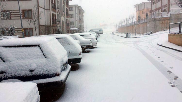 Kırıkkale'de yoğun kar yağışı