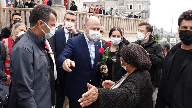 Bakan Soylu'dan Taksim Camii'ne ziyaret