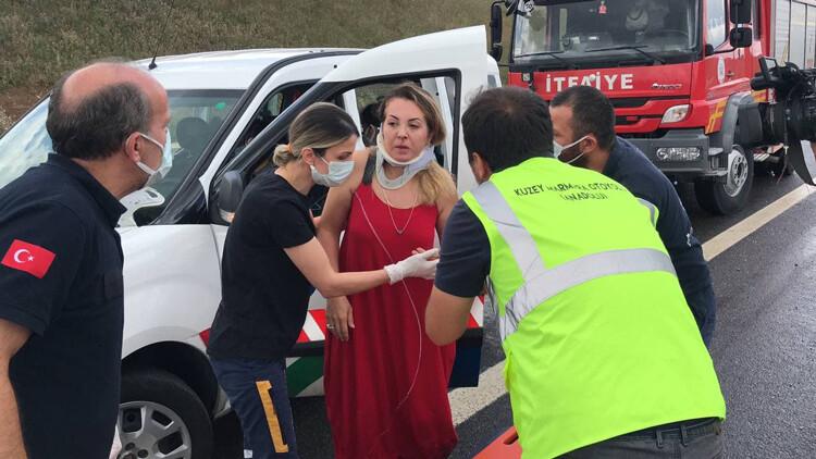 Kuzey Marmara Otoyolu'nda feci kaza! 1 ölü, 4 yaralı 