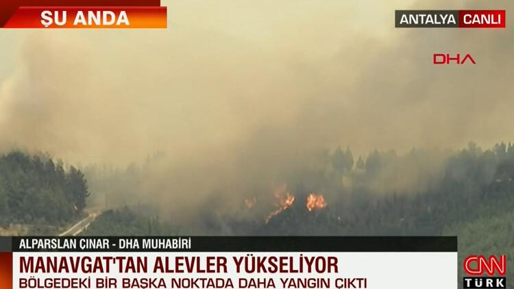 Son dakika... Antalya Manavgat'ta alevler yükseliyor! Bir noktada daha yangın çıktı