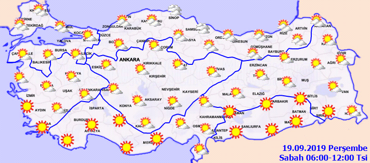 Marmara'da hava sıcaklığı azalıyor... Meteoroloji 19 Eylül hava durumu tahminlerini paylaştı