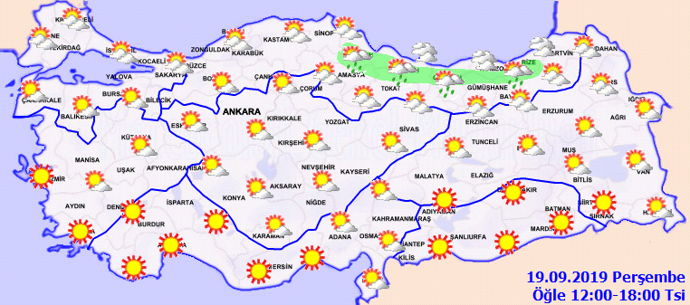 Marmara'da hava sıcaklığı azalıyor... Meteoroloji 19 Eylül hava durumu tahminlerini paylaştı