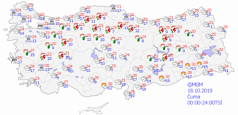 Meteoroloji'den Marmara ve Ege Bölgesi için uyarı... 18 Ekim Cuma günü hava nasıl olacak?